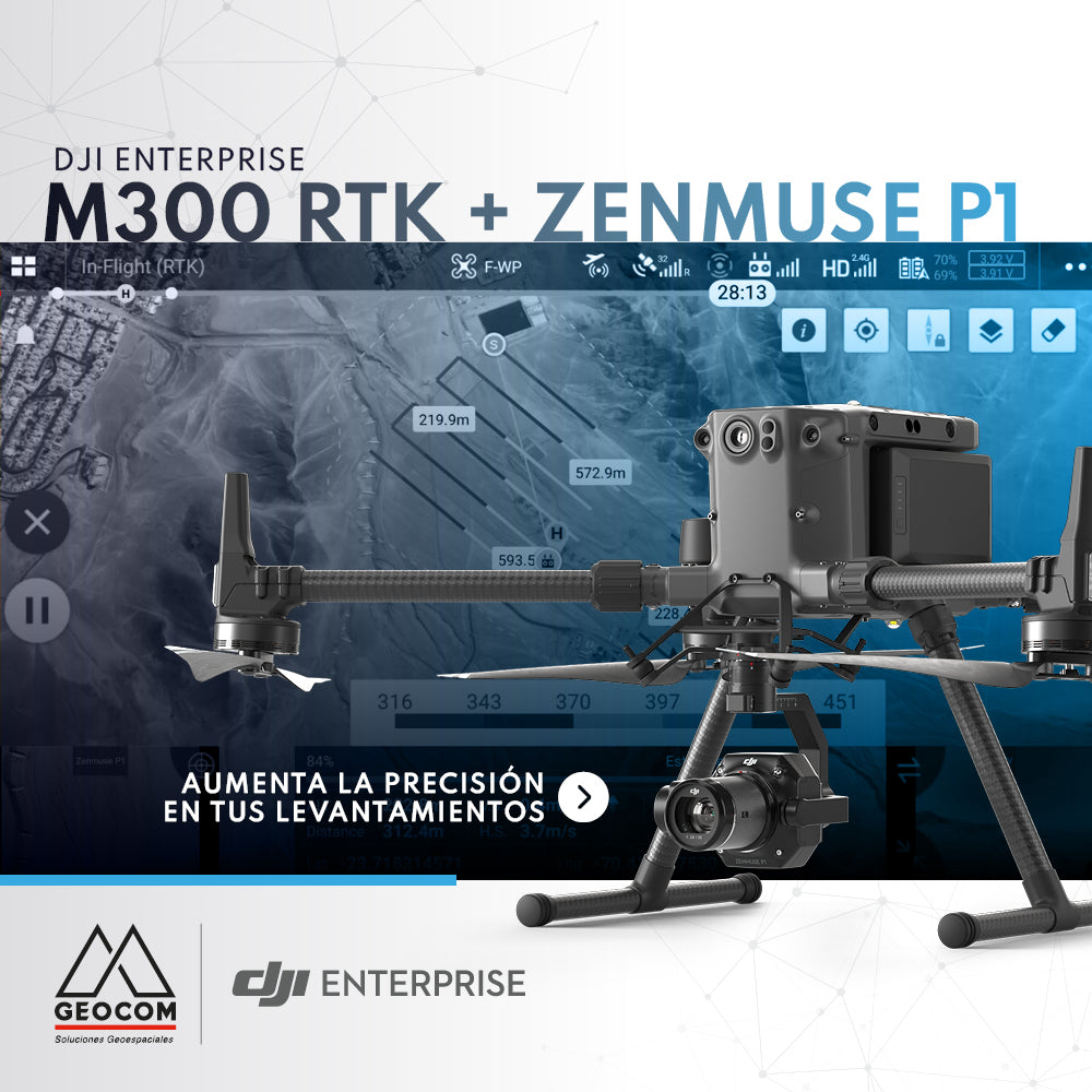 DJI M300 RTK + Zenmuse P1: Aumenta la precisión en tus levantamientos