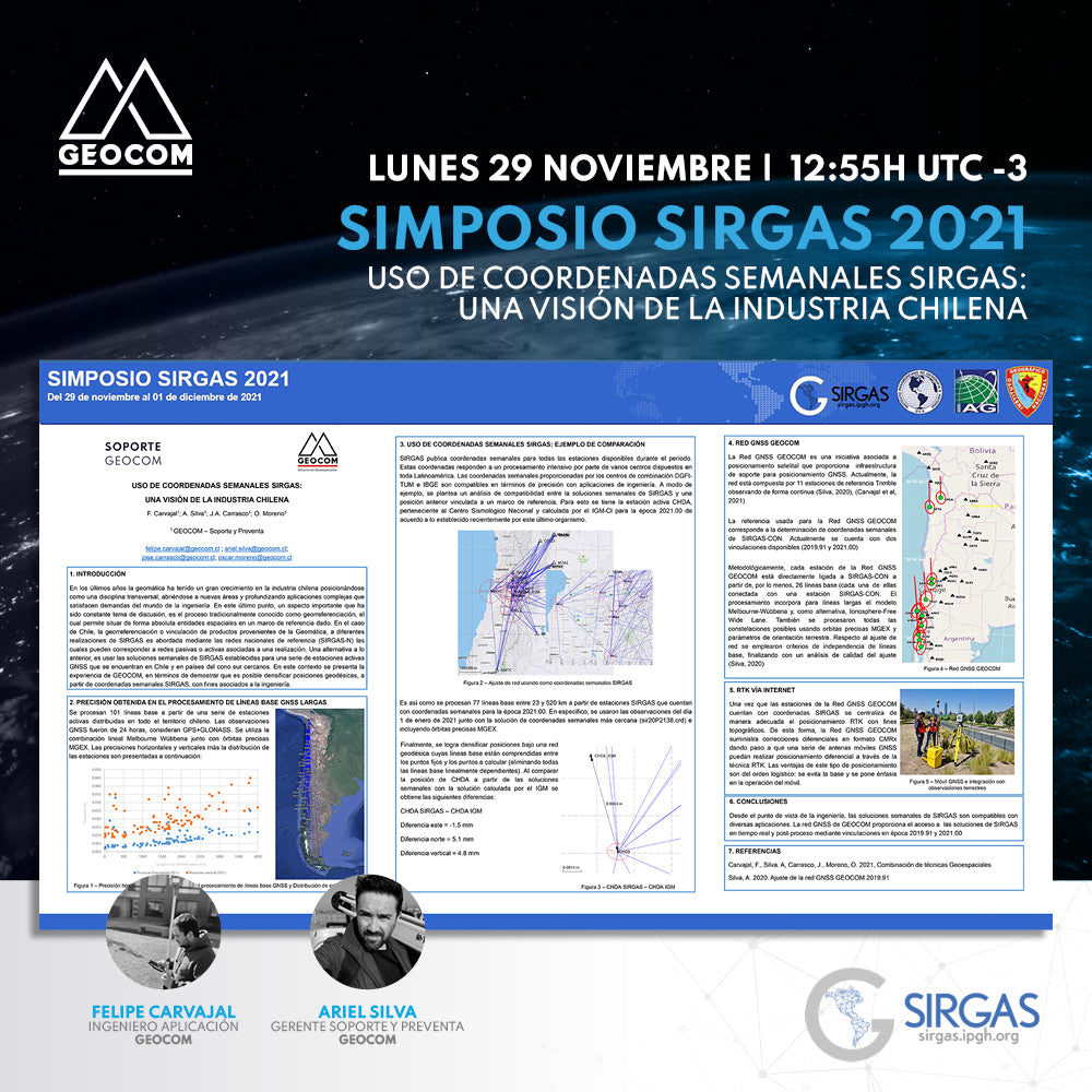 Geocom en simposio Sirgas 2021