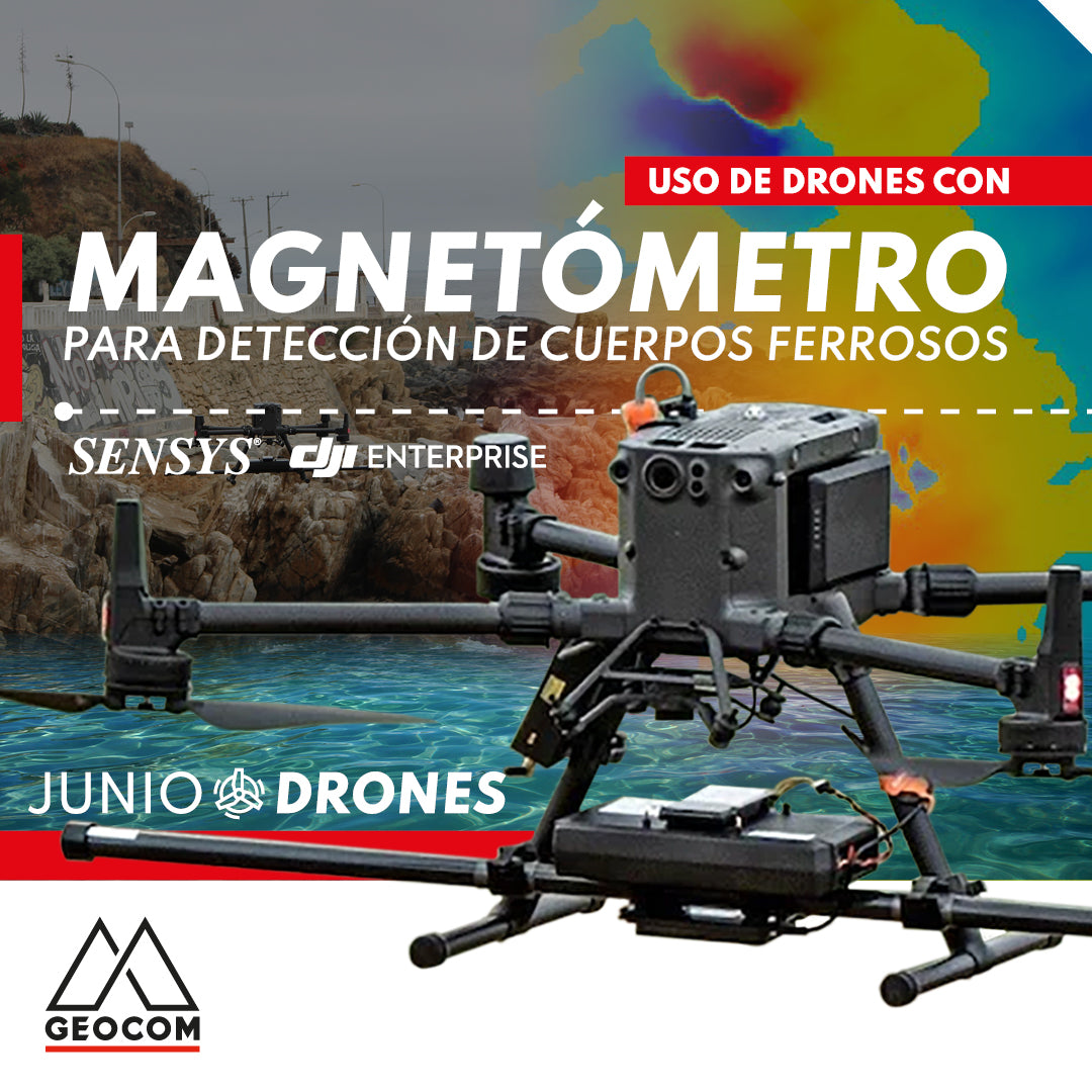 Uso de drones con magnetómetros para detección de cuerpos ferrosos