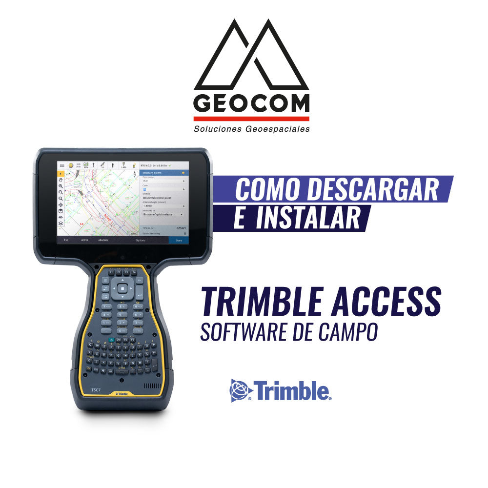 Descargar e instala Trimble Access por GEOCOM