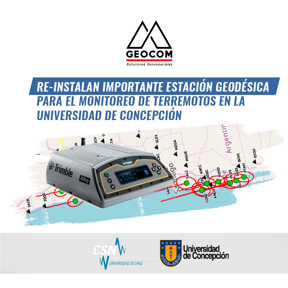Re-Instalan importante estación geodésica para el monitoreo de terremotos en la Universidad de Concepción
