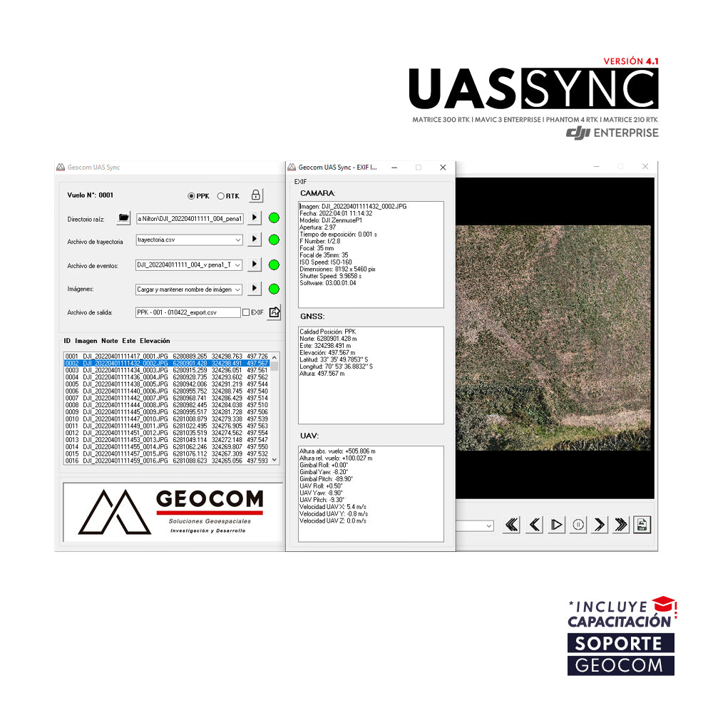 GEOCOM UAS SYNC Software