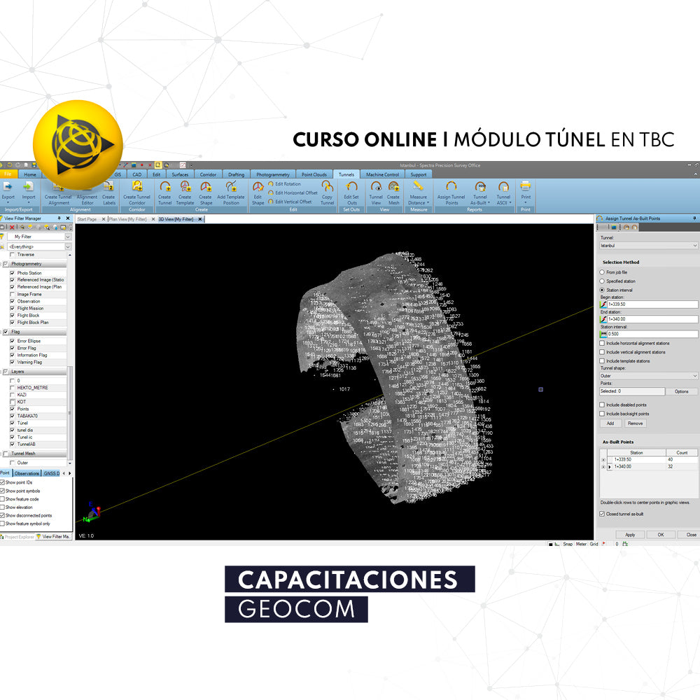 ONLINE COURSE | TRIMBLE BUSINESS CENTER - TUNNEL MODULE