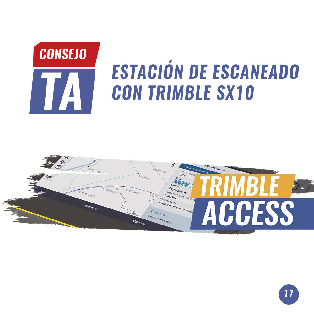 Consejo Trimble Access N°17 | Estación de escaneado con Trimble SX10