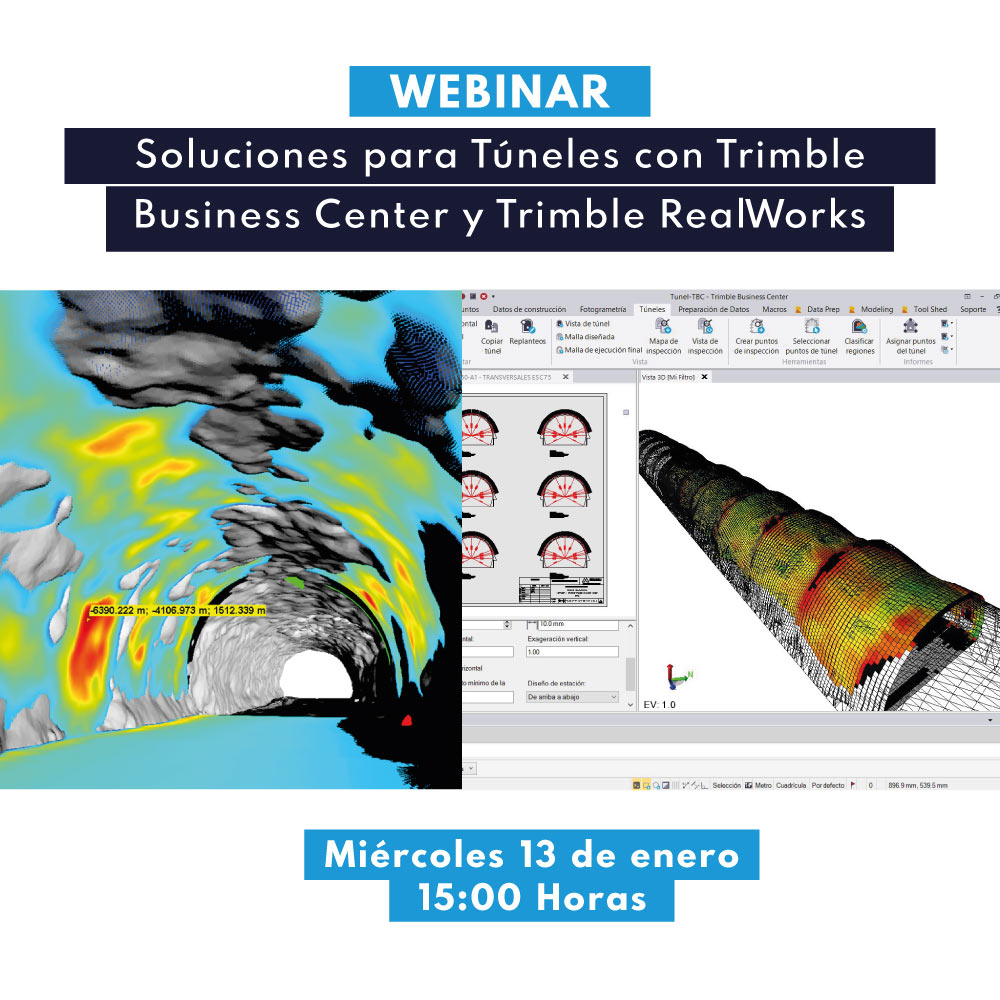 Webinar |  Soluciones para Túneles con Trimble Business Center y Trimble RealWorks