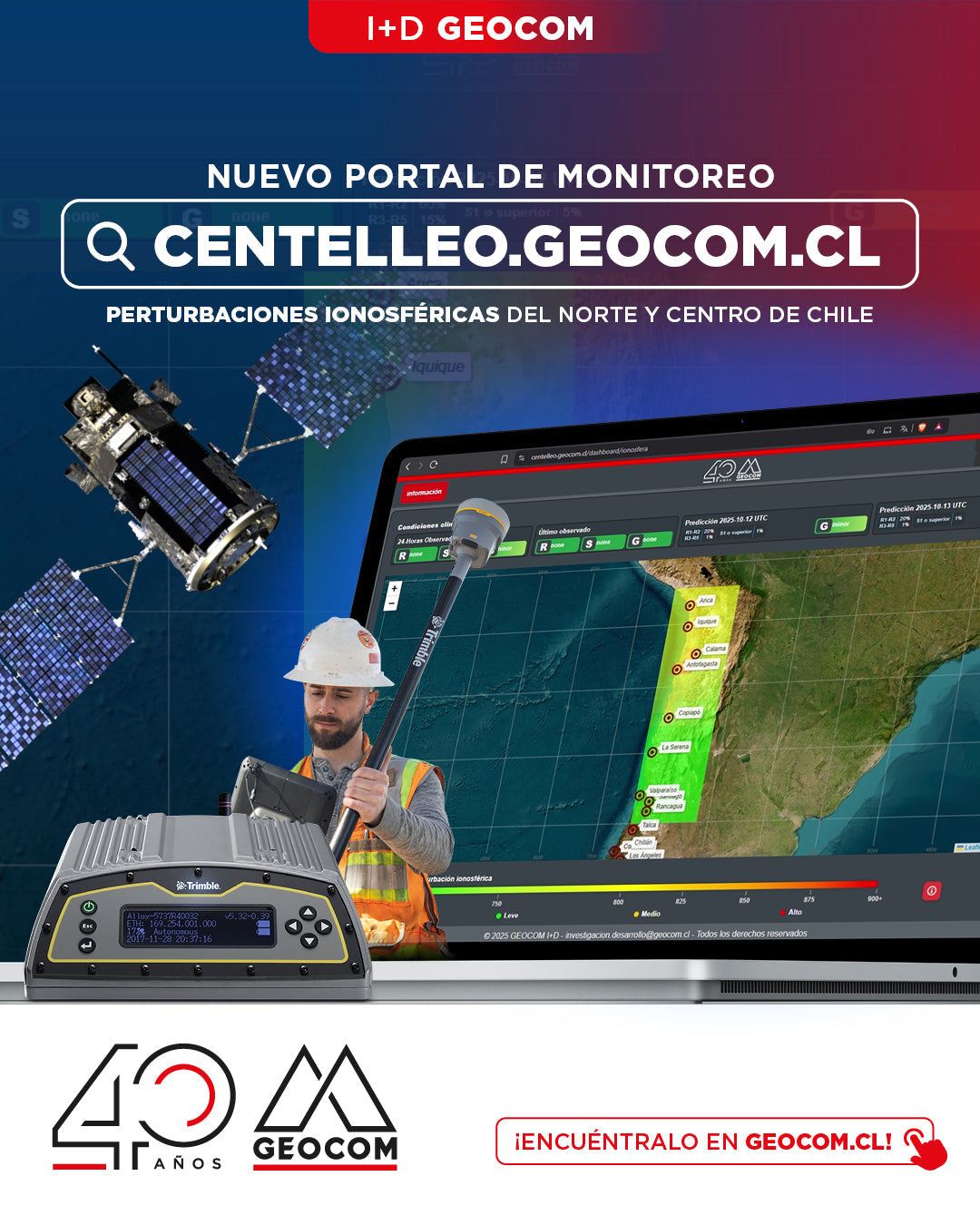 Nuevo portal de monitoreo de perturbaciones ionosféricas