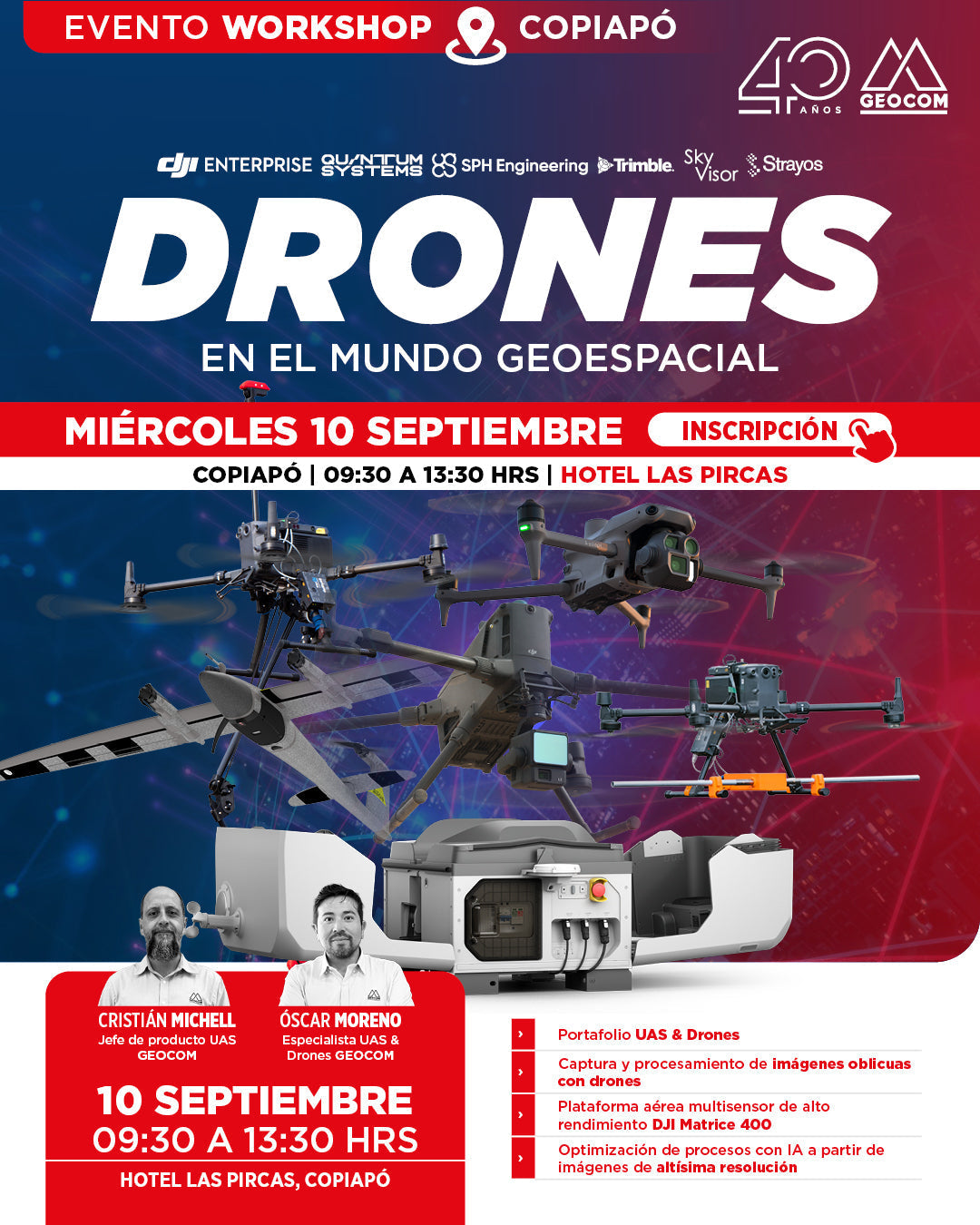 [Copiapó 📍 Workshop] Drones en el mundo geoespacial