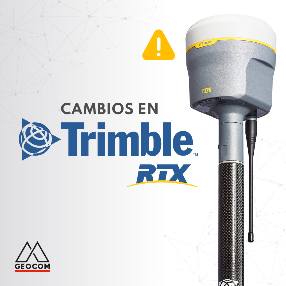 Cambios en servicios Trimble RTX y Trimble xFill