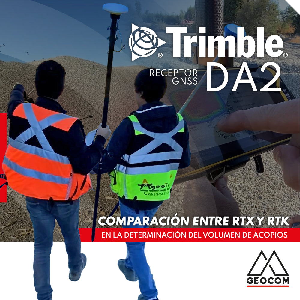 Comparación entre RTX y RTK en la determinación del volumen de acopios