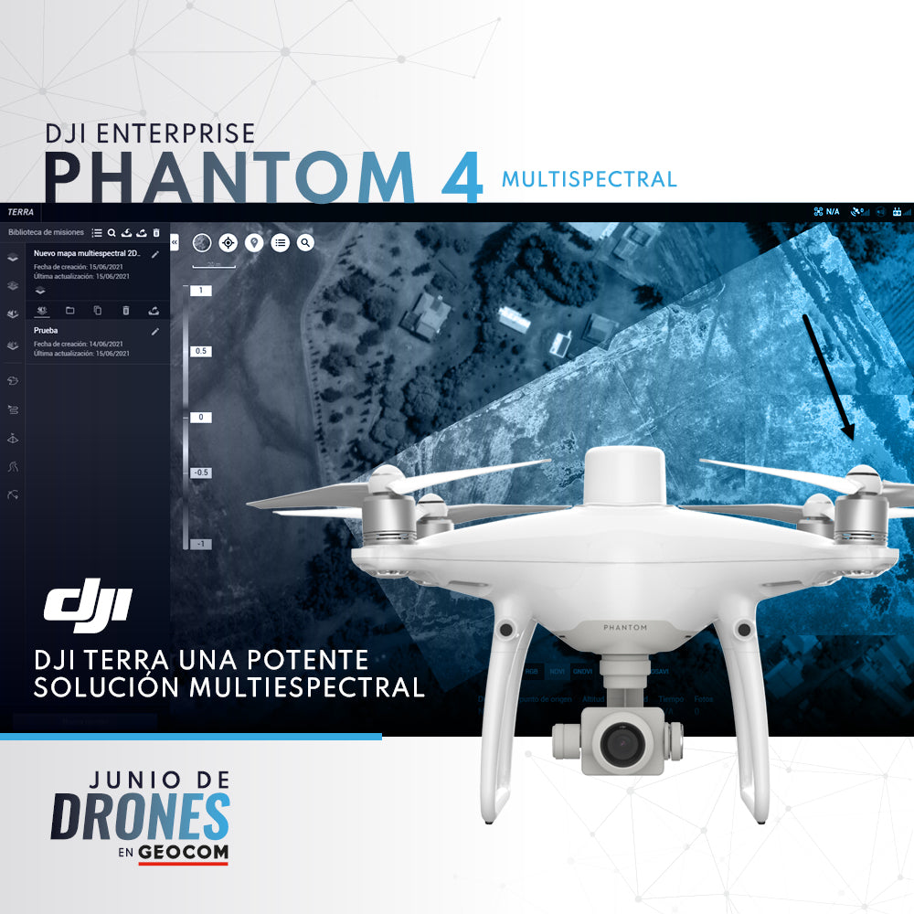 P4 Multispectral + DJI Terra una potente solución multiespectral