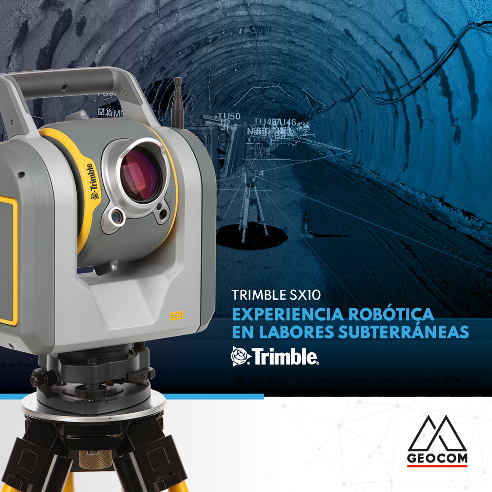 Experiencia robótica en labores subterráneas con Trimble SX10