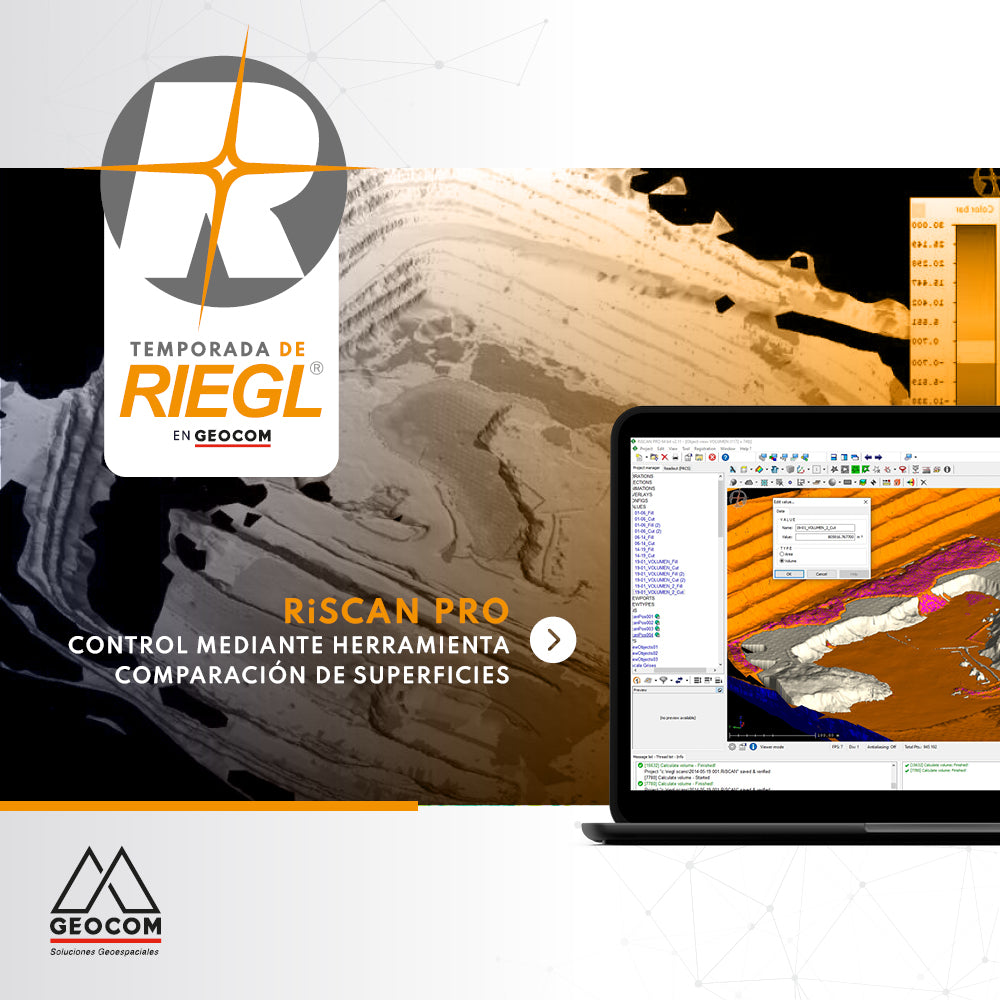 RiscanPro Software – Surface comparison tool control – Geocom