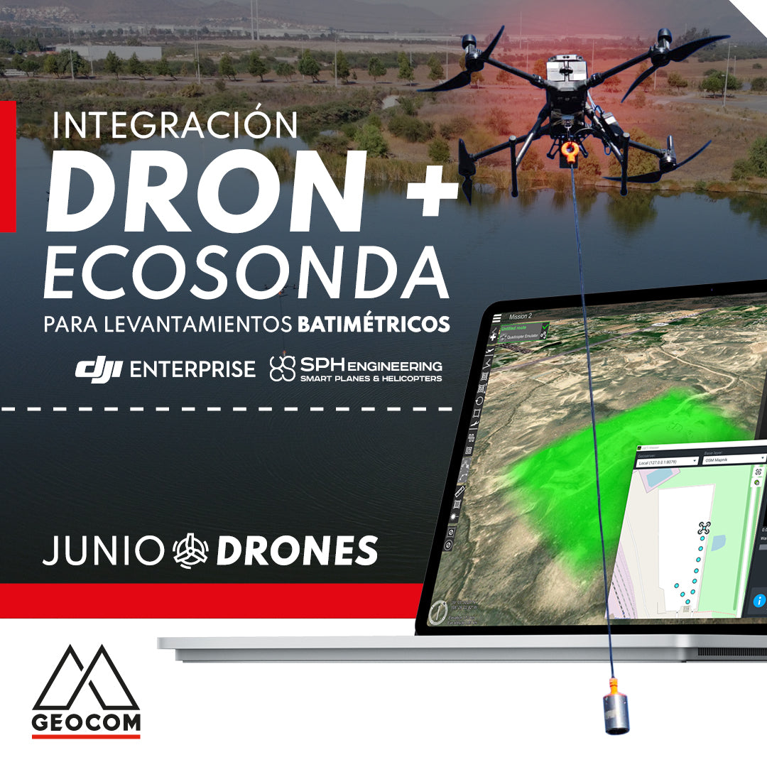 Integración de dron y ecosonda para levantamientos batimétricos