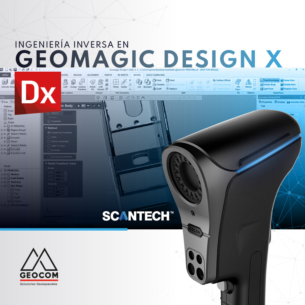 SCANTECH KSCAN20 | INGENIERÍA INVERSA EN GEOMAGIC DESIGN X