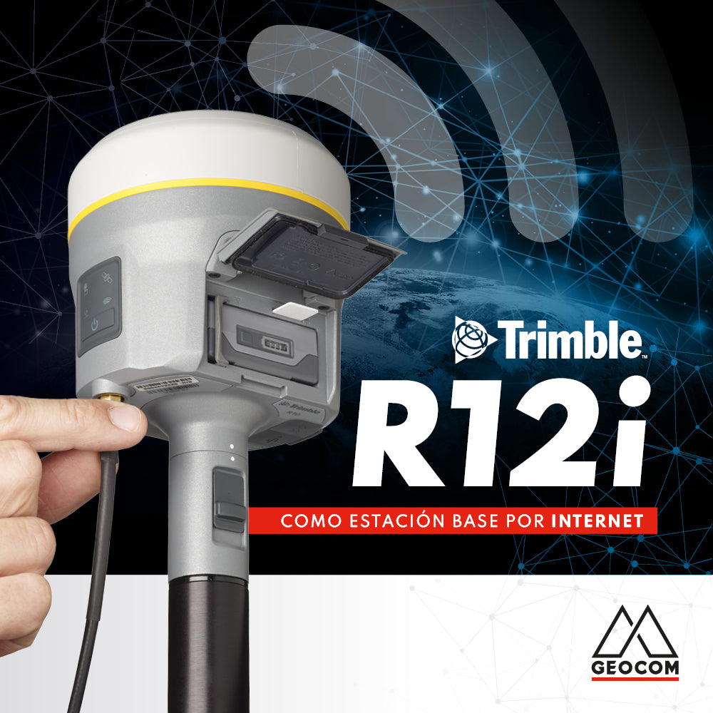 Trimble R12i as an internet base station – Geocom