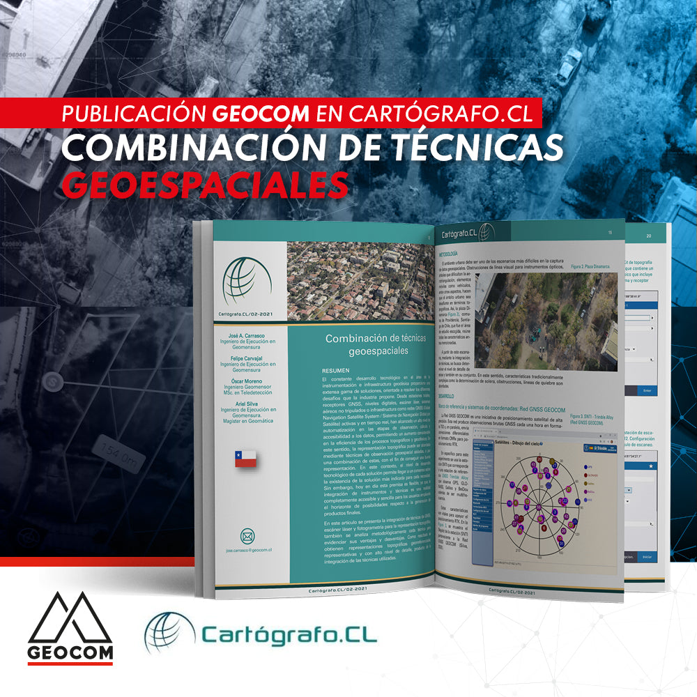 Combinación de técnicas Geoespaciales | Publicación Cartógrafo.cl