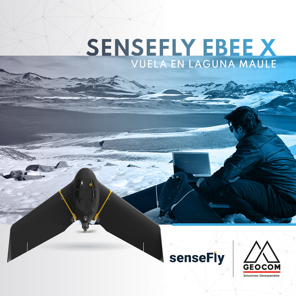 senseFly eBee X vuela en Laguna del Maule