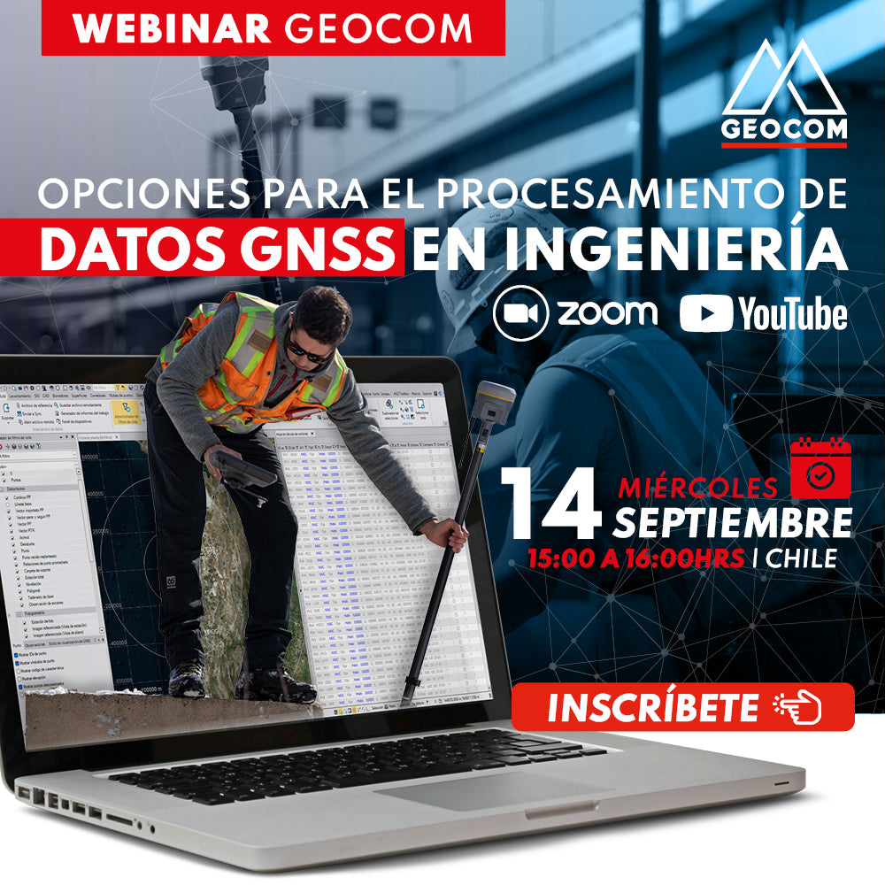 Webinar | Opciones para el procesamiento de datos GNSS en ingeniería