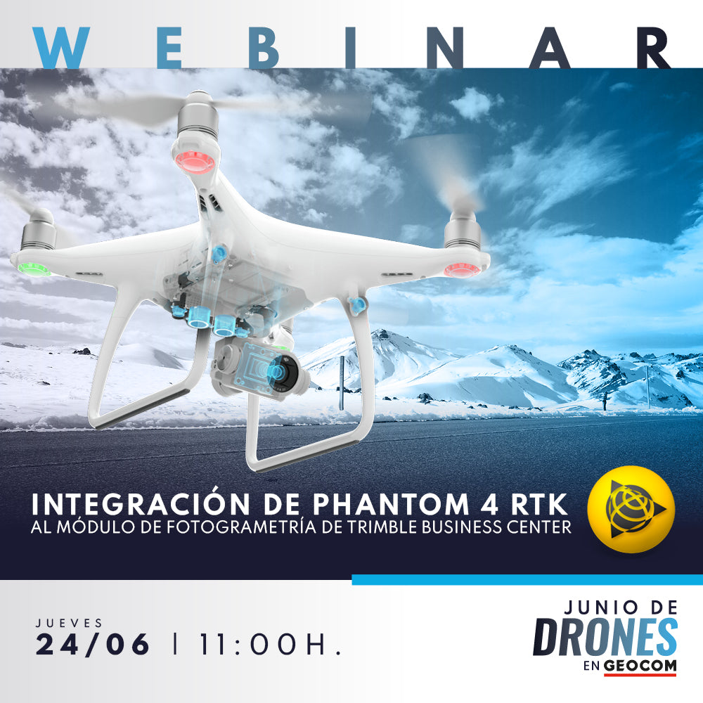 WEBINAR | Integración de Phantom 4 RTK al módulo de fotogrametría de Trimble Business Center