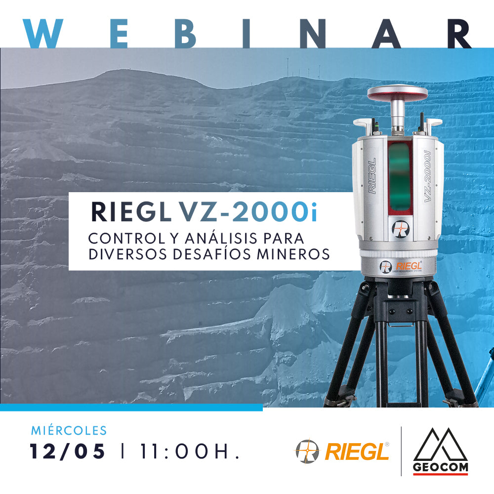 Webinar | RIEGL VZ-2000i - APPs y herramientas para aplicaciones en Minería