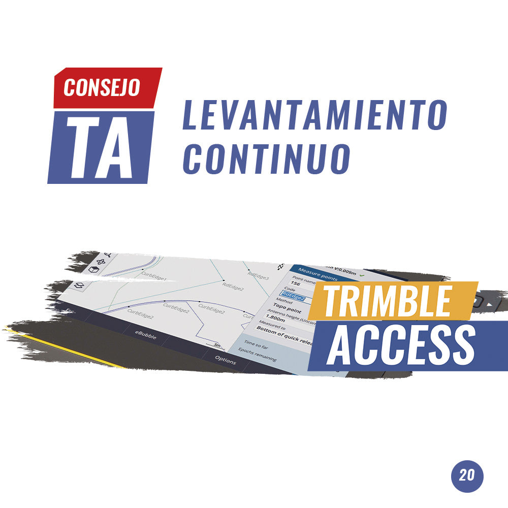 Consejo Trimble Access | Levantamiento Continuo