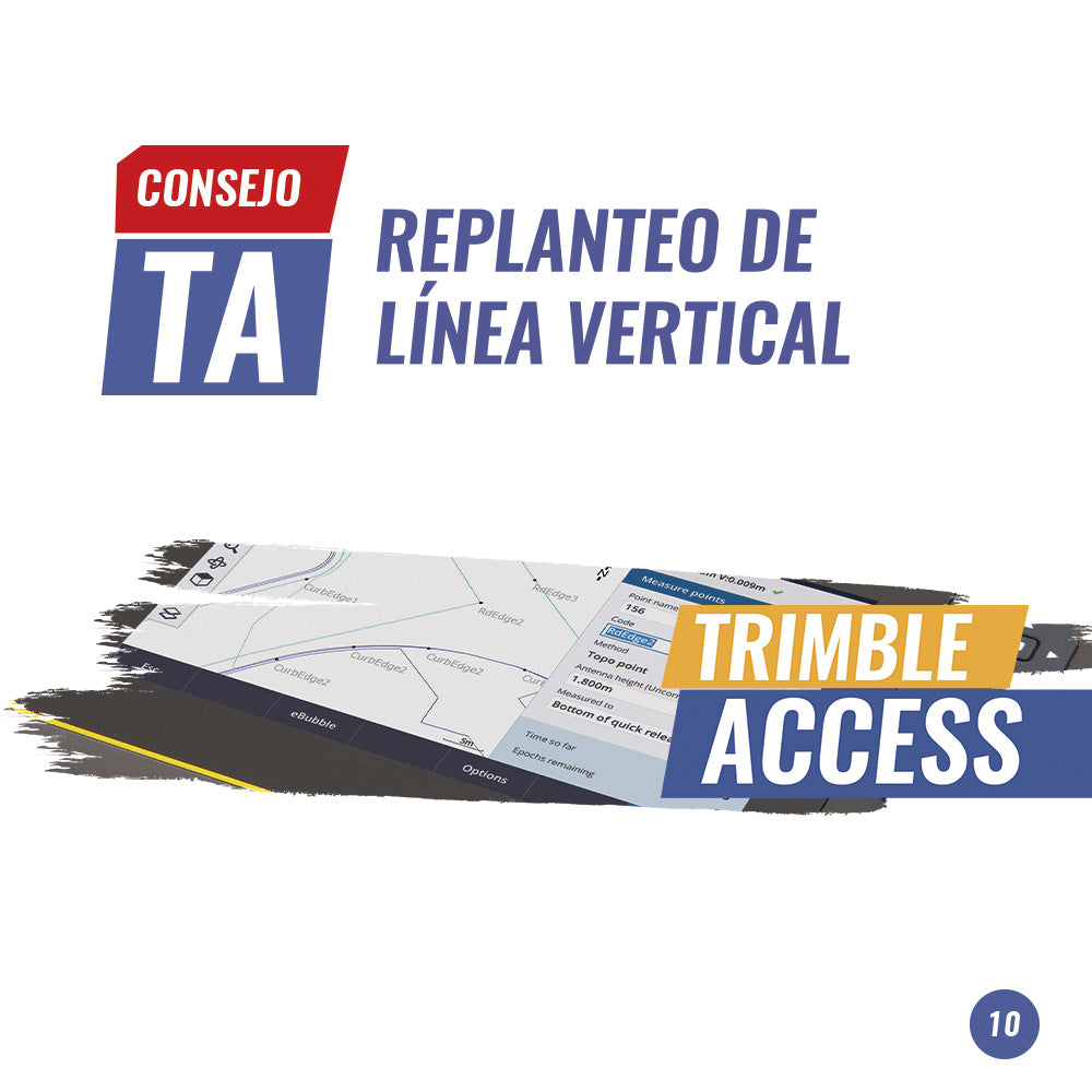 Consejo Trimble Access "Replanteo de línea vertical"