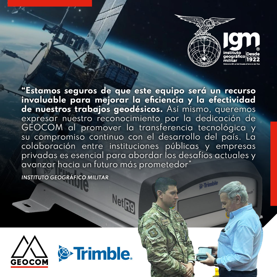 Instituto Geográfico Militar recibe estación de referencia GNSS