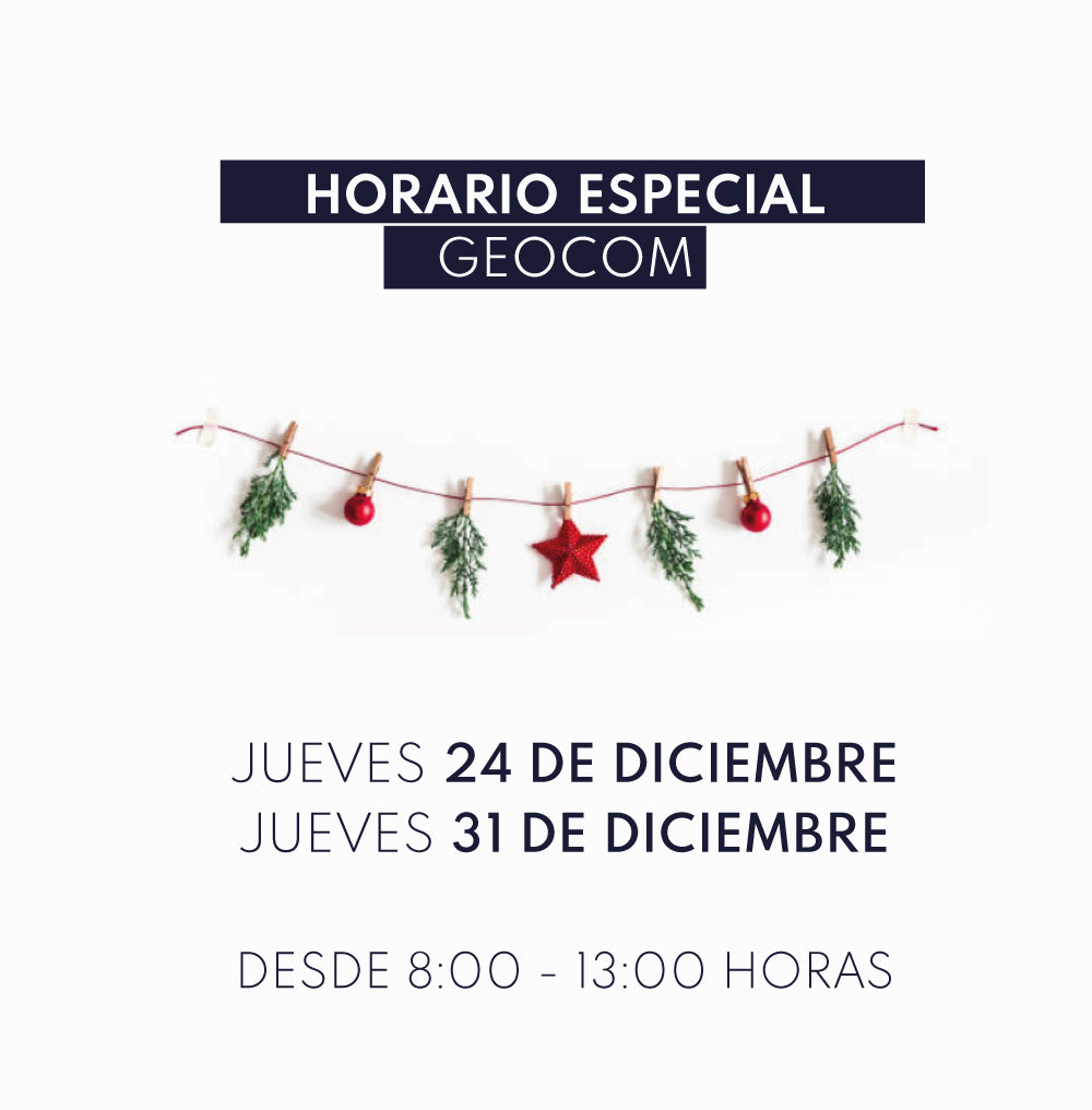 Horario especial GEOCOM