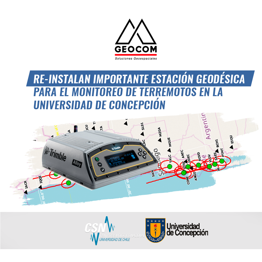 RE-INSTALAN IMPORTANTE ESTACIÓN GEODÉSICA PARA EL MONITOREO DE TERREMOTOS EN LA UNIVERSIDAD DE CONCEPCIÓN