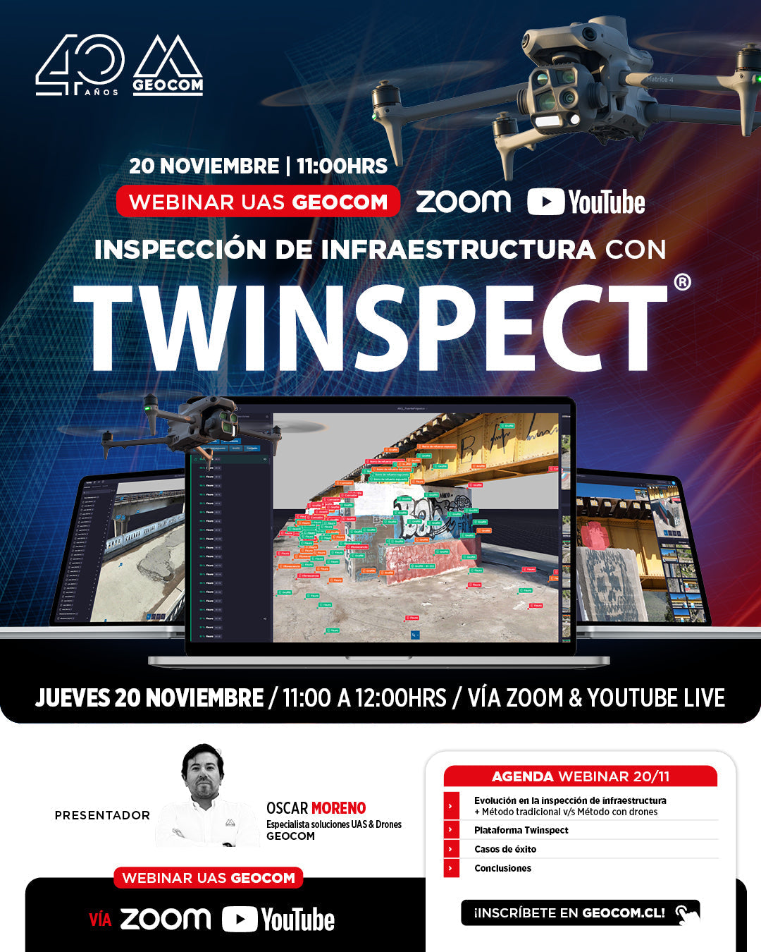 [Webinar GEOCOM] Inspección de infraestructura con Twinspect