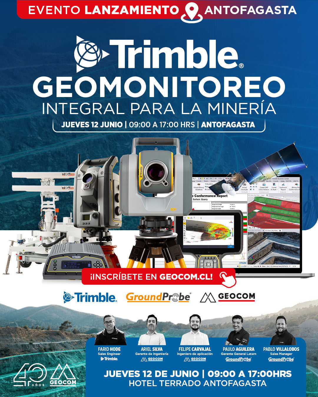 Evento Lanzamiento | Trimble: Geomonitoreo integral para la minería