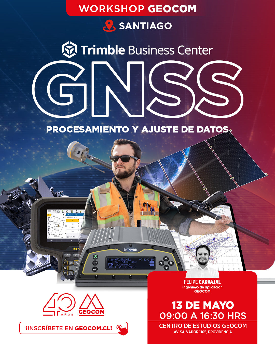 [Santiago] Workshop | GNSS/TBC Procesamiento y ajuste de datos