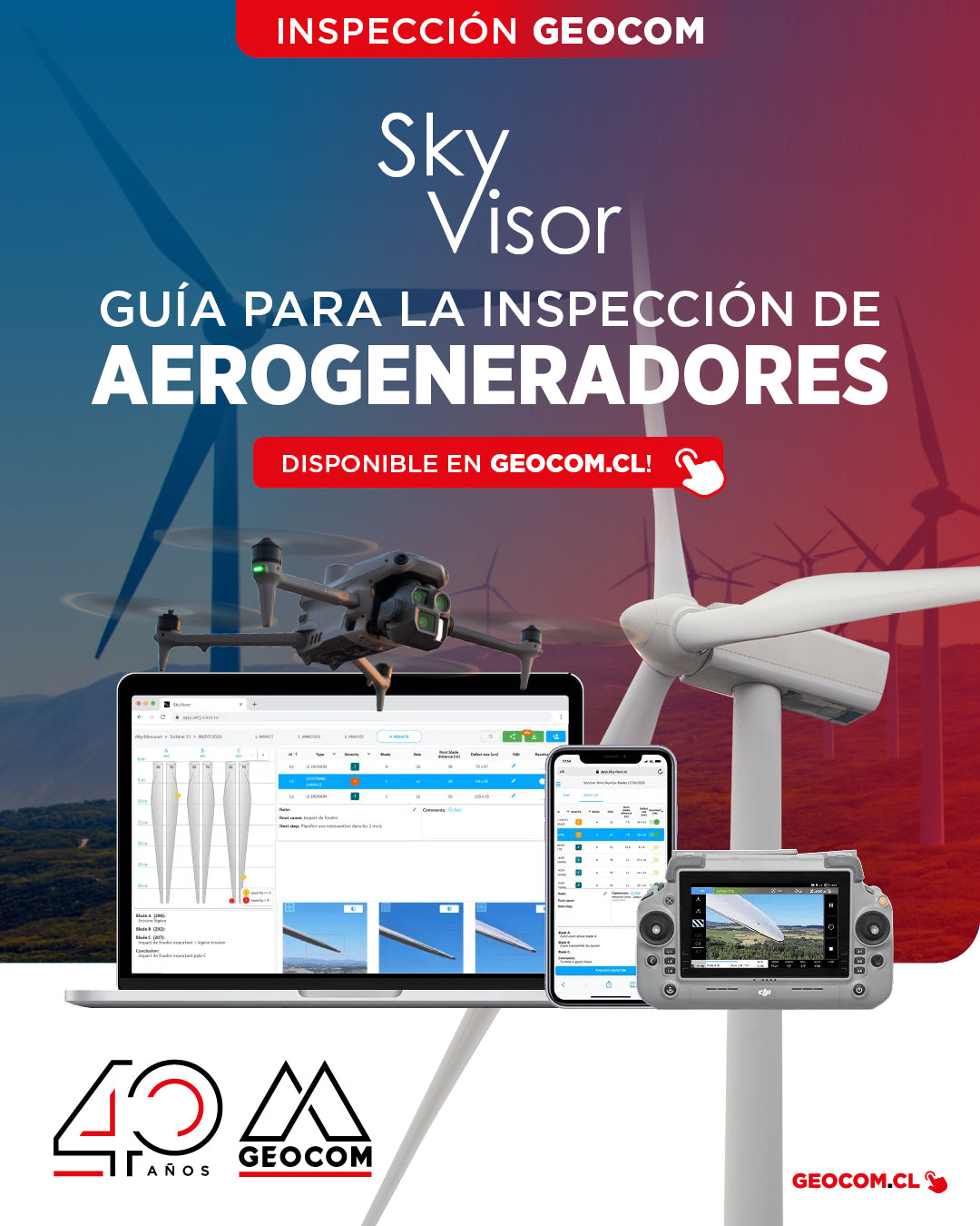 SkyVisor - Guía para la inspección de aerogeneradores