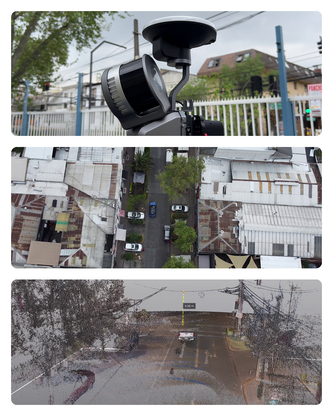 Experiencia Multi-SLAM XGRIDS L2 Pro con soporte montante para vehículo