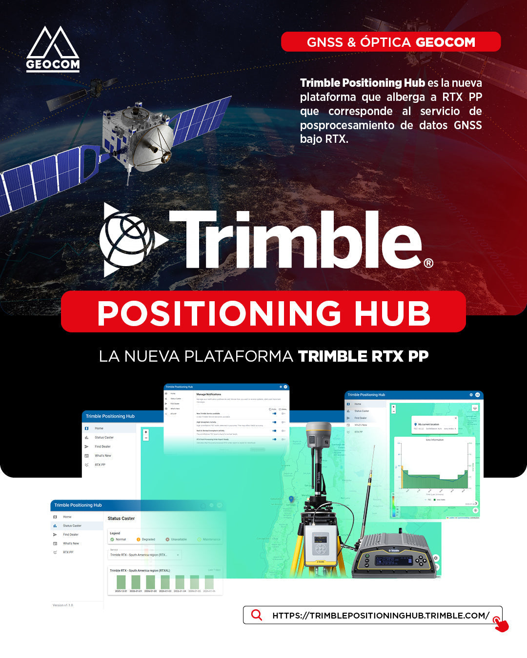 Trimble Positioning Hub: el nuevo espacio de Trimble RTX PP