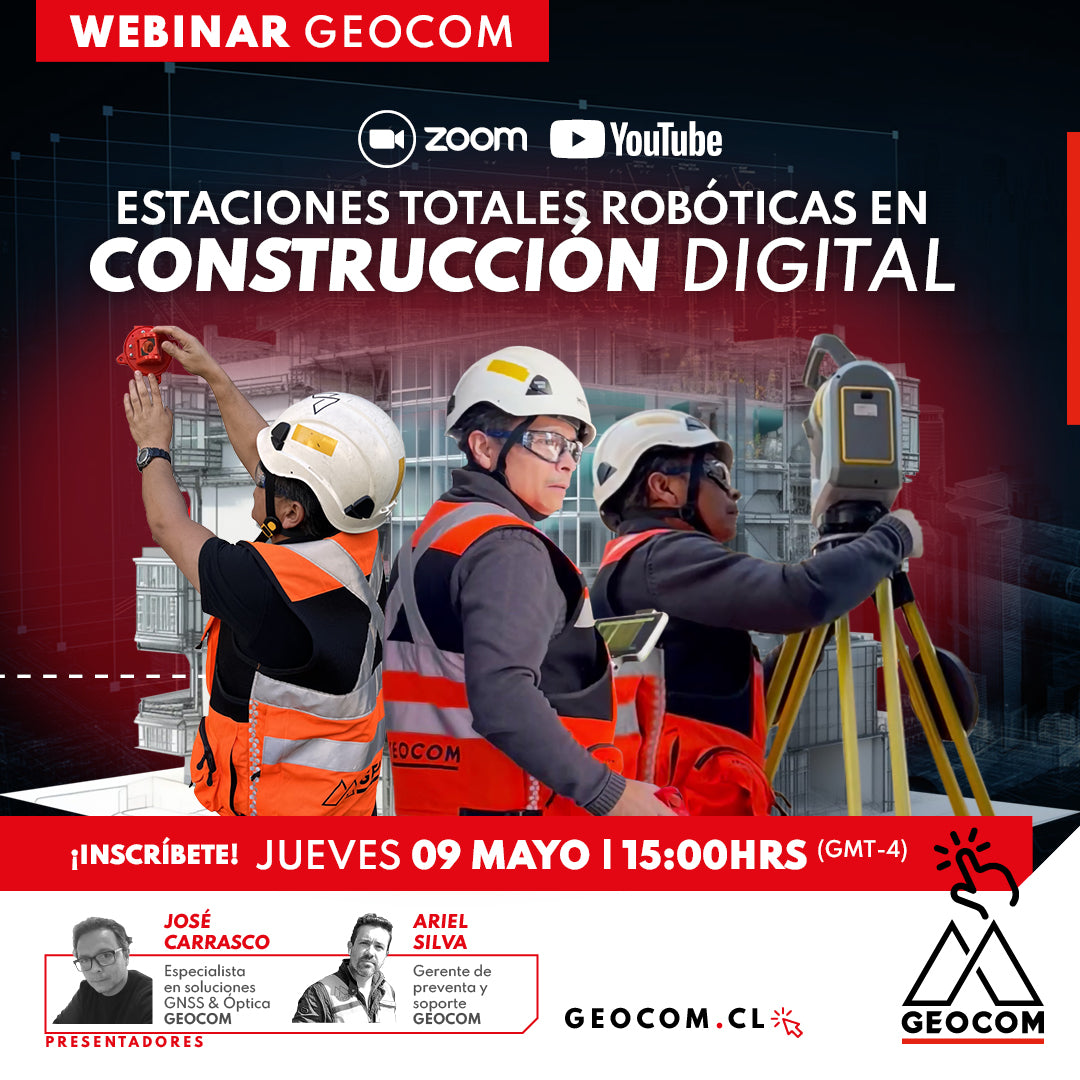 WEBINAR GEOCOM | ESTACIONES TOTALES ROBÓTICAS EN CONSTRUCCIÓN DIGITAL