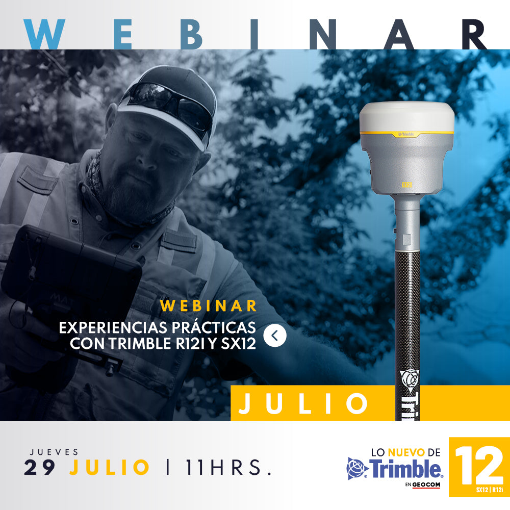 WEBINAR | Experiencias prácticas con Trimble R12i y SX12