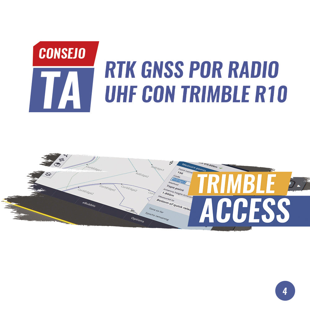 Consejo TA N°4 | RTK GNSS POR RADIO UHF CON TRIMBLE R10