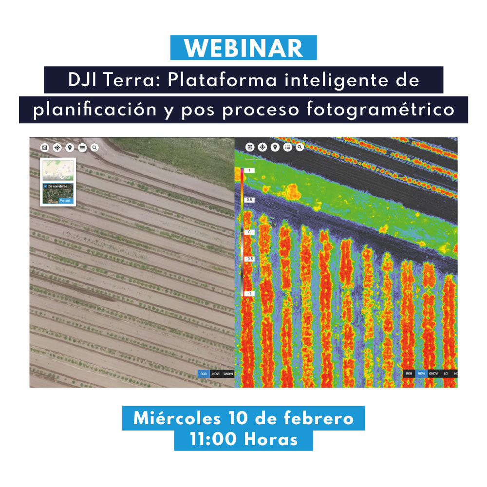 Webinar | DJI Terra: Plataforma inteligente de planificación y pos proceso fotogramétrico