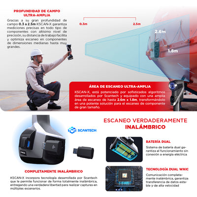 Escáner 3D Scantech KSCAN-X