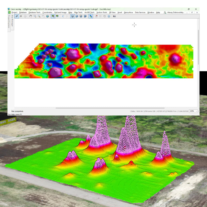 Magnetometría aérea con drones - MagNIMBUS – Geocom