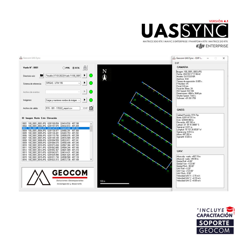 GEOCOM UAS SYNC Software
