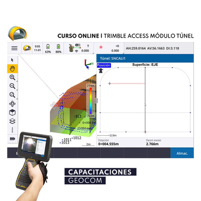 Curso Online | Trimble Access - Módulo Túnel