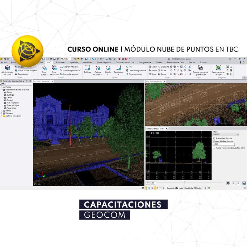 CURSO ONLINE | TRIMBLE BUSINESS CENTER - MÓDULO NUBE DE PUNTOS