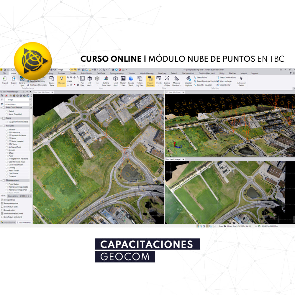 CURSO ONLINE | TRIMBLE BUSINESS CENTER - MÓDULO NUBE DE PUNTOS